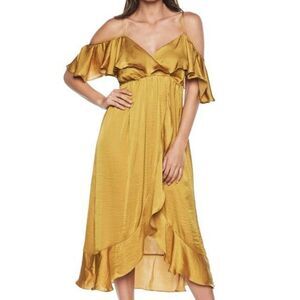Bardot Bea Cold Shoulder Ruffle Dress